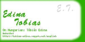edina tobias business card