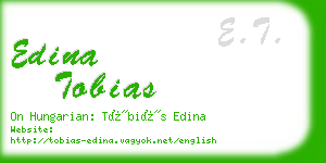 edina tobias business card